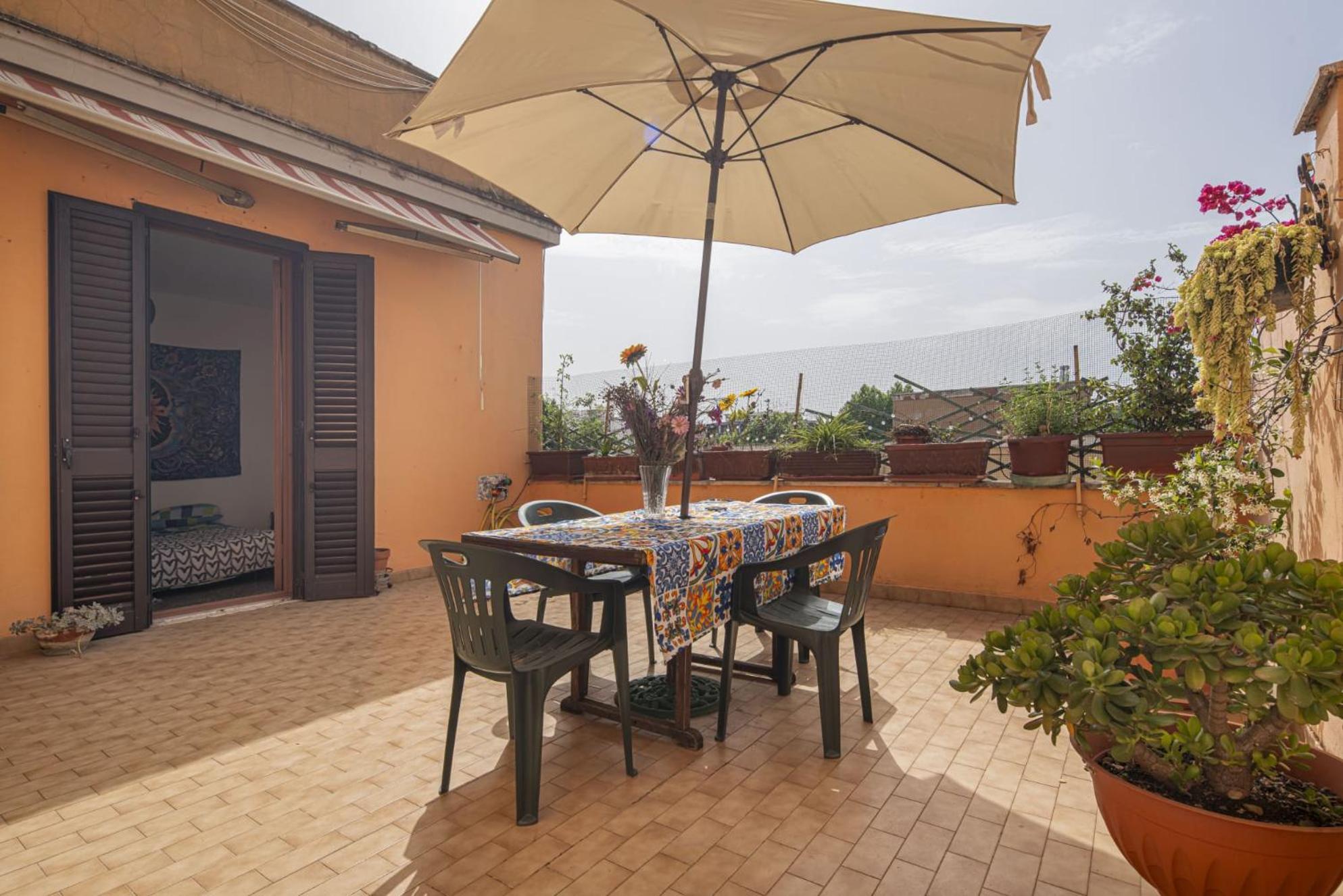 Апартаменты Carola'S Terrace / La Terrazza Di Carola Рим Экстерьер фото
